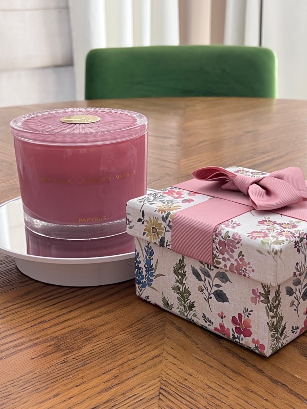 Papyrus Pink Candle Jar with Decorative Gift Box
